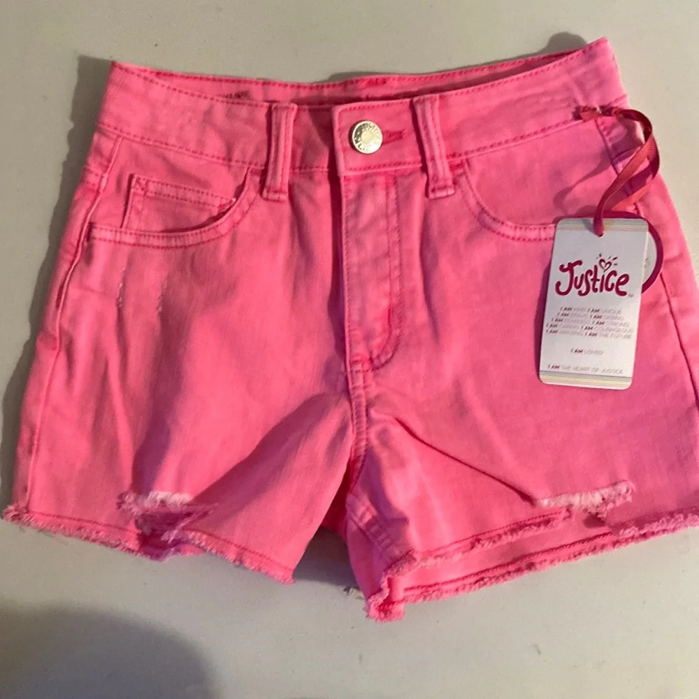 NWT Justice Pink Shorts